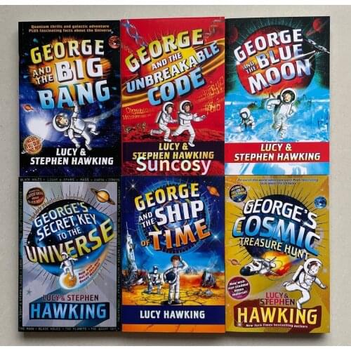 6Books/Set Georges Secret Key Paperback Collection English Reading Books Childrens knowledge of the universe Adventure novel