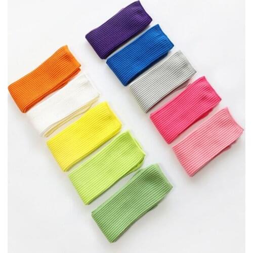 Candy Colors Children Socks Girls Boys Solid Striped Long Socks Spring Autumn Kids Clothes Accessories Length 33cm