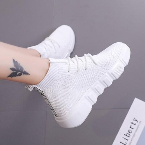 High To Help Breathable Mesh Socks Sneakers Shoes Female Summer New 2019 Tide Wild Korean Ins Sports Shoes