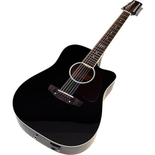 39 inch classical guitar solid wood spruce top electric classic guitar yellow color high gloss full size with EQ tuner function