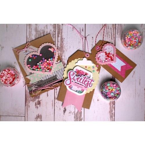 JMCRAFT 2021 Label Border #1 Metal Cutting Dies DIY Scrapbook Handmade Paper Craft Metal Steel Template Dies