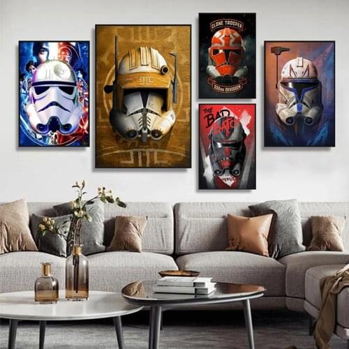 Disney Classic Movie Star Wars Canvas Painting Movie Fashion Posters and Prints Wall Art Pictures For Kids Room Home Decor