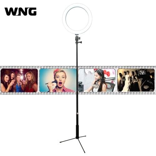10" LED Light Ring w/Selfie Stick & Stand Mount Kit for Live Broadcast Streaming
