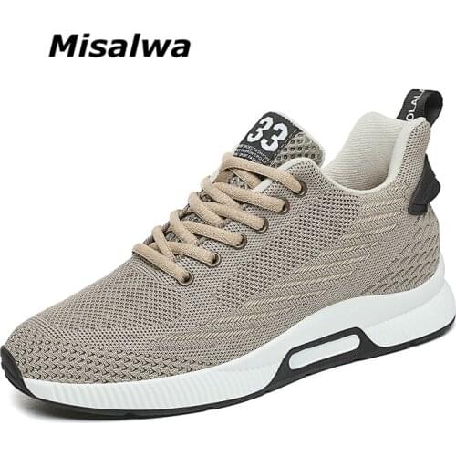 New Fashion 6cm Elevator Men Sneakers Misalwa Height Incrase Lift Taller Men Casual Shoes Breathable Comfortable Young Men Shoes