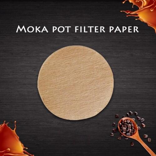 100Pcs Round Home Office Cafe Coffee Filter Paper Cafe Paper Container Stand Tissue Box Shelf Moka Pot Espresso Tea Strainer