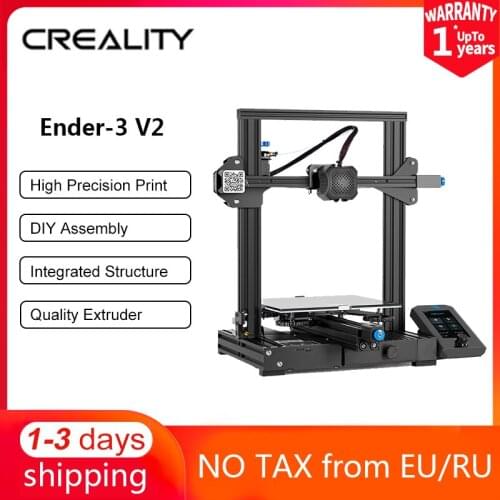 CREALITY 3D Printer Ender-3 V2 Mainboard With silent TMC2208 Stepper Drivers New UI&4.3 Inch Color Lcd Carborundum Glass Bed