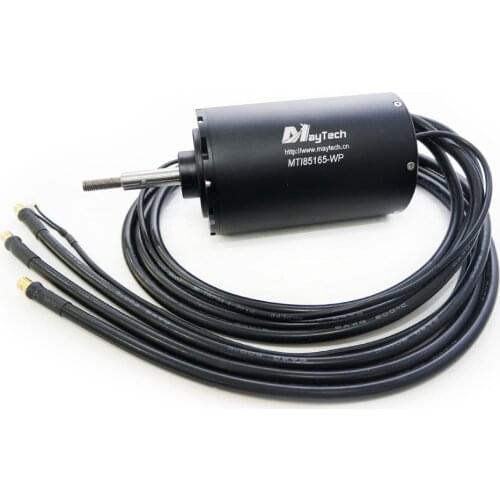 Maytech MTI85165 Fully Waterproof Efoil/Esurf Motor 200KV Sensored/Sensorless Powerful Engine for Jetski/Boat with Temp Sensor