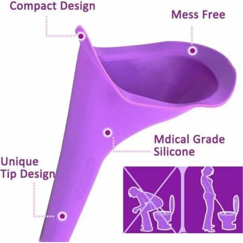 Pee Funnel For Women Standing Piss Female Urinal For Travel Femme Urinating Device Portable Toilet Emergency Camping Silicone