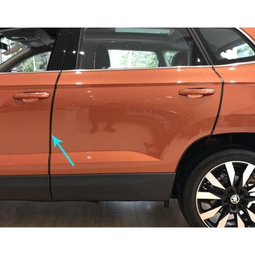 For SKODA KAROQ 2018 Car door anti-collision strip Rubber protection anti rubbing strips