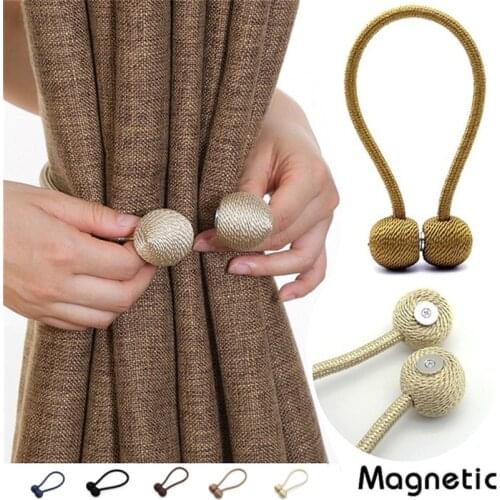 Curtain Bandage Minimalist Creative Magnet Curtain Buckle Ring Hook Wall Hook Bandage Curtain Clip Home Decoration Accessories