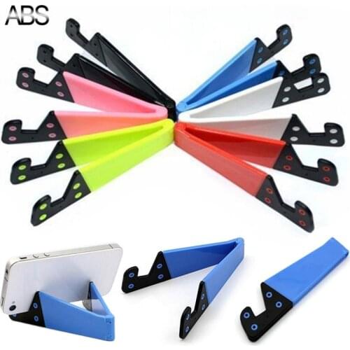 ABS V Shape Universal Phone Mounts Holders Mobile Stand For Samsung S20 Plus Ultra Note 10 IPhone 11 Phone Tablet Desktop Holder