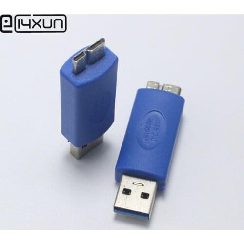 1pcs USB 3.0 Type A Male Plug AM to Micro OTG USB Type B Extension Cord Connector Adapter for PC