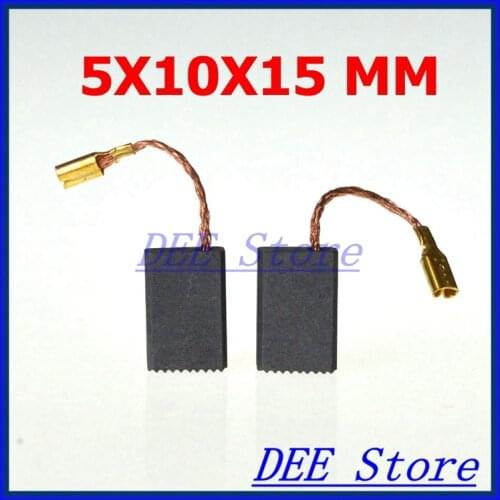 20pcs 5*10*15mm Electric Motor Graphite Carbon Brushes Used For Power Hand Tool Hammer Drill Angle Grinder Saw