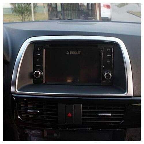 ABS Matt Navigation Frame Cover Centre Console Trim For Mazda CX-5 CX5 2010- 2016 Car Styling