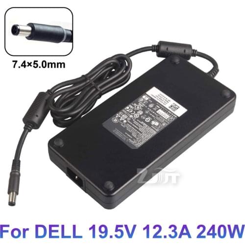 19.5V 12.3A 240W 7.4*5.0mm Power Adapter Charger For DELL Alienware M17x R4 M18x X51 Precision M6400 M6500 M6600 M6800 PA-9E