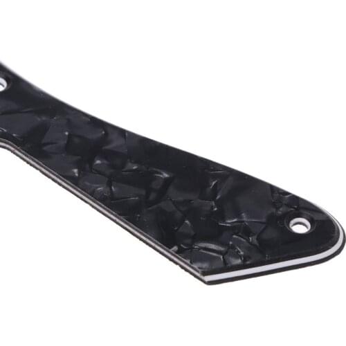 Black Pear Guitar Standard Pickguard 3 ply Scratch Plate for Jazz Bass 87HF