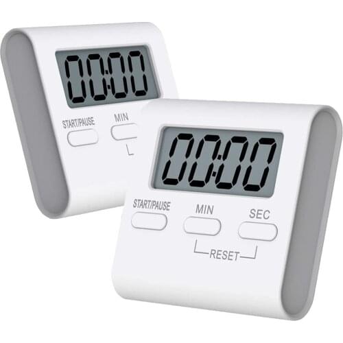 Digital Kitchen Timer Magnetic Countdown Timer with Loud Alarm Big Digits Back Stand for Cooking Classroom Teachers Not Battery