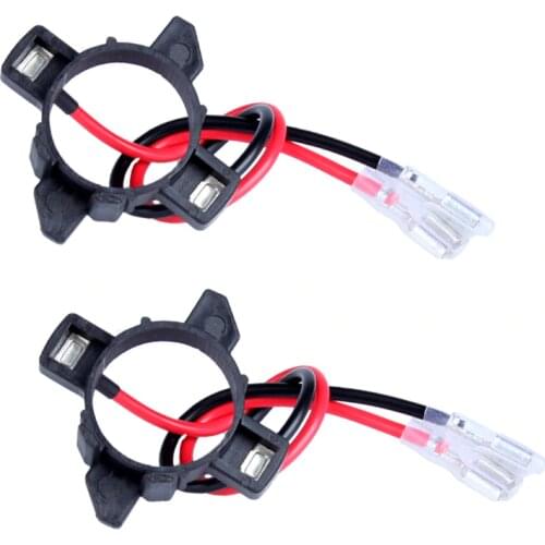 DAWNKNGIHT H7 Led lamp Socket Adapter For VW Caddy H7 Led Adapter Auto Led Bulb Holders 2PCS