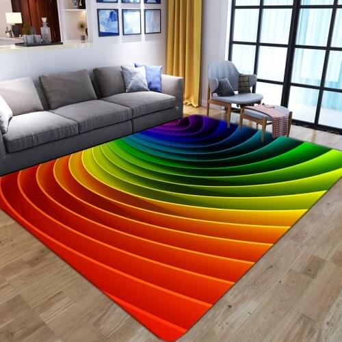Dream Geometry Pattern Carpets for Living Room Bedroom Large Area Rugs Child Room Play Rug 3D Colour Printed Kids Game Floor Mat