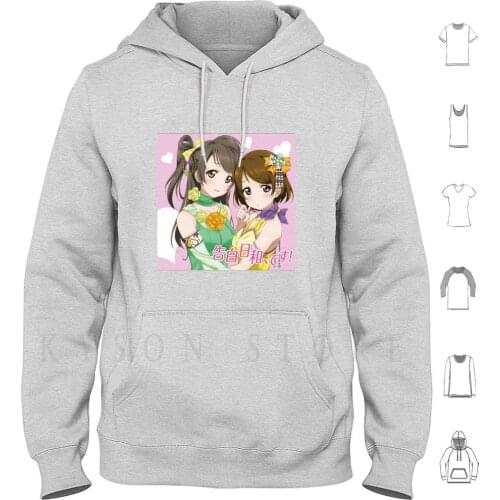 Μs-Kokuhaku Biyori Desu! Album Cover Hoodie Long Sleeve Μs Lovelive Us Honoka Kotori Umi Rin Hanayo Maki Nico