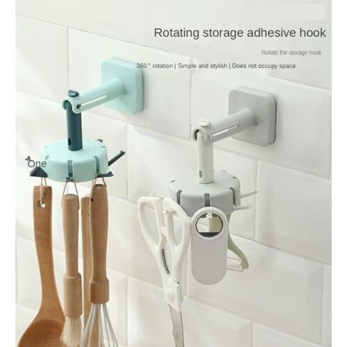 JSWORK Hook Key Holder Towel Hangers Shelves Housekeeper on Wall Kitchen Accessories Storage Organizer Bathroom Shelf Foldable