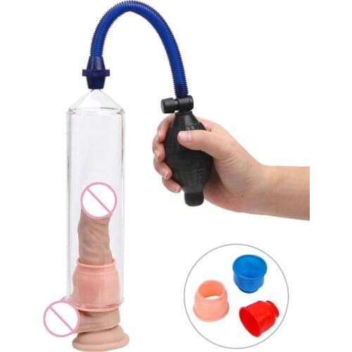 IKOKY Penis Pump Climax Sex Toys For Men Extender Vacuum Pump Penis Enlargement Erection Male Masturbation