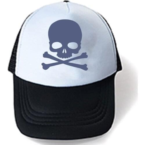 Unisex Skull Pattern Summer Hat Mesh Men Baseball Caps Women Snapback Caps Baseball Hats Adjustable Trucker Hats