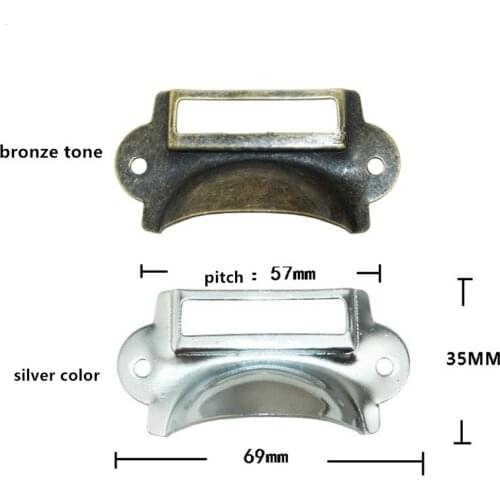 Retro Metal Kitchen Drawer Cabinet Door Handle Furniture Knobs Hardware Cupboard Antique Shell Pull Handles,69*35mm,2Pcs