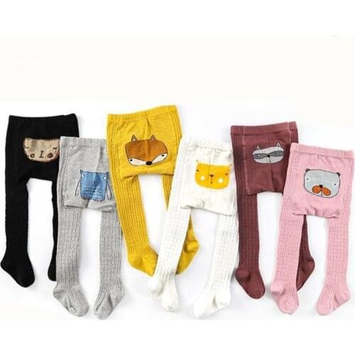 Cartoon Baby Boys Girl Tights Cotton Baby Pants Autumn/Winter Cute Tattoo Kids Tights Pantyhose Girls Stocking For 0-4T