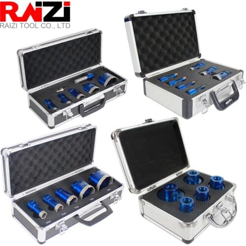 Raizi Diamond Hole Saw Drill Bit Set For Ceramic Porcelain Tile Granite Marble Drilling Hole Saw Cutter Kit Tool