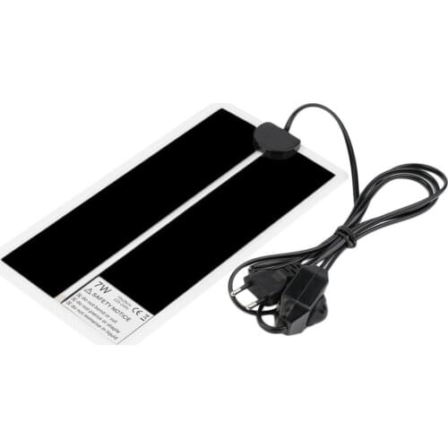 2018 New 15*28CM Adjustable Temperature Reptile Heating Heater Mat Portable Size Super Thin Pet Heating Pad For Dog Cat EU plug