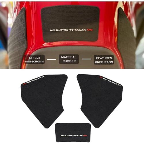 For DUCATI Multistrada V4S 2021 Motorcycle Fuel Tank Sticker Decal Grip pad Tank Pad Non-slip Side Fuel Tank Pad Knee Pads