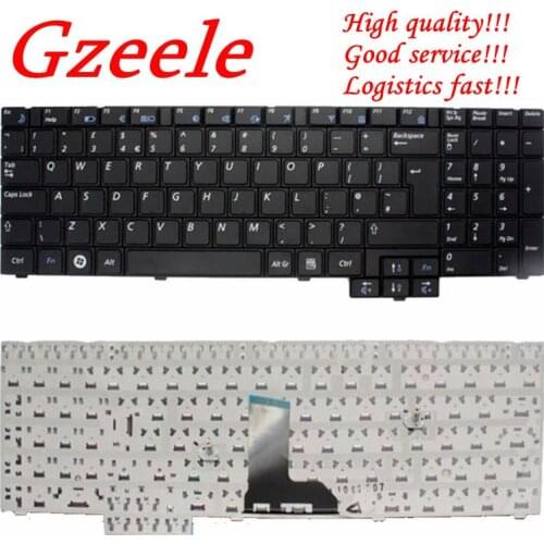 GZEELE New UK Keyboard for Samsung R620 NP-R620 R525 NP-R525 R528 R530 R540 R517 RV508 R523 UK laptop keyboard Black