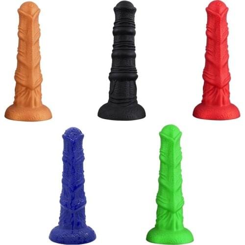 NEW Liquid silicone penis Realistic Animal Dildo Big Butt Plug G spot Stimulator Dilator Huge Horse Dildo For WomenMan Anal toy