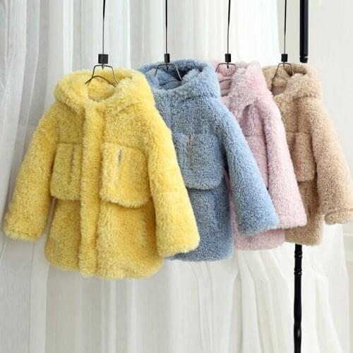 2019 Fashion Children Winter Jacket Coat big pocket Kids Warm Thick Fur Collar Hooded long down Coats For Teenage 6 8 10 12 Y