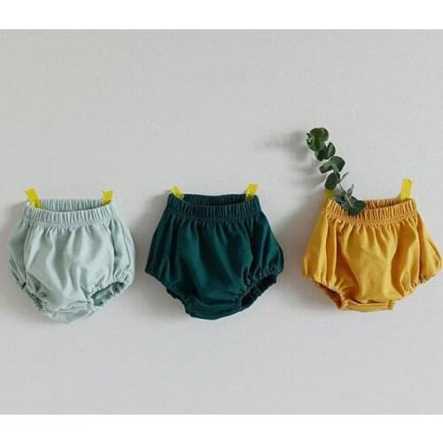 2021 Summer New Baby Cotton Pp Pants Newborn Boys Shorts Loose Infant Girl Bloomers Comfortable Breathable Baby Clothes 0-24M