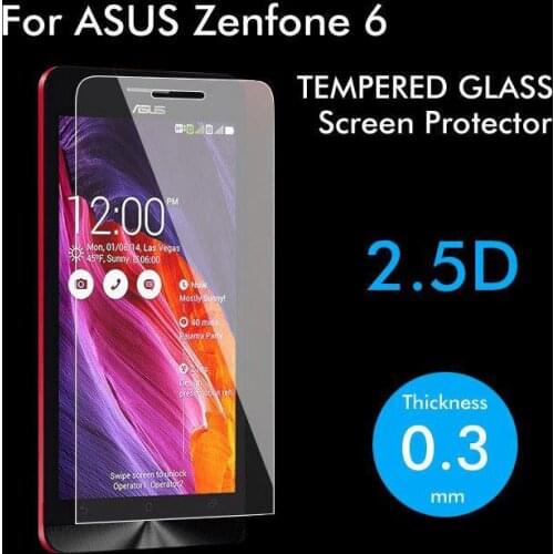 ShuiCaoRen For ASUS Zenfone 6 Tempered Glass 9H Protective Film Explosion-proof LCD Screen Protector For ASUS A600CG A601CG