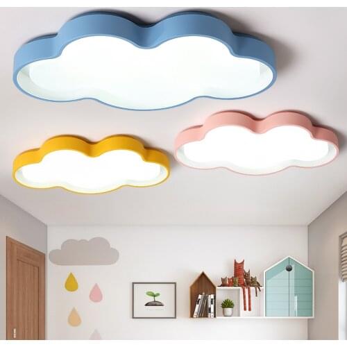 LED Cloud kids room chandelier Lighting indoor home ceiling decor multi color chandelier flush mount ceiling chandeliers
