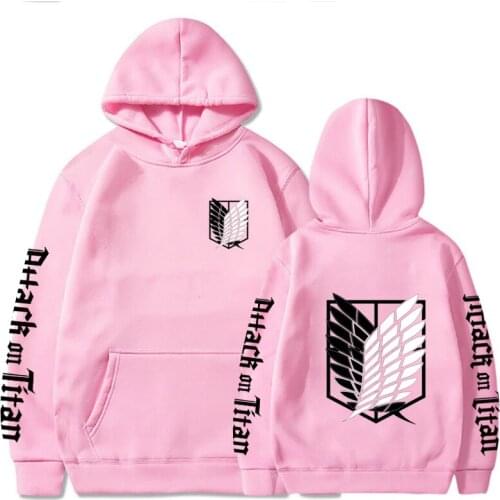 Attack on Titan Hoodie Sweatshirt Men Casaul Tops Loose Sudadera Hoodies
