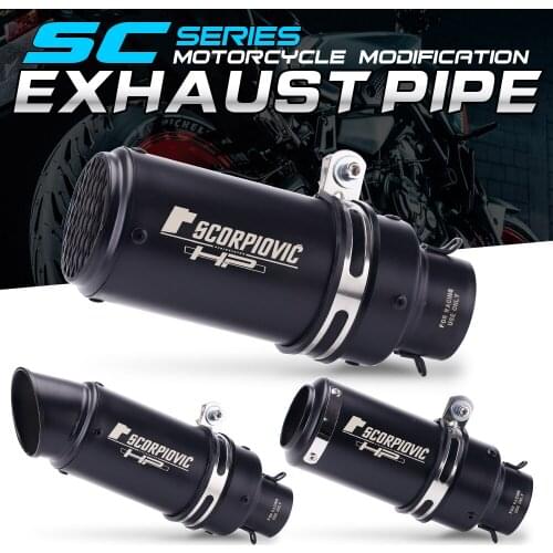 Universal, 51mm, 61mm exhaust silencer for motorcycles, dirt bike, atv, removable, db killer, exhaust tips, stainless steel