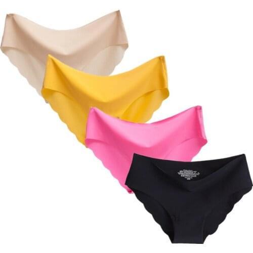 4pcs/lot Seamless sexy panties underwear women ropa interior femenina panty calcinhas para mulheres culotte femme crotchless