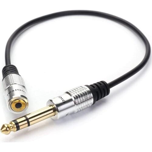 1/4 inch to 3.5mm Stereo Adapter Cable 6.35mm TRS Male to 3.5mm Female Quarter Inch Headphone Jack Converter AUX Connector Cable