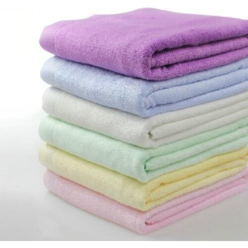 1PCS/Lot Bamboo Bath Towel Natural baby towel Hair drying soft Absorbent bathroom beach Towel 4 colors Size 27x55 Inch