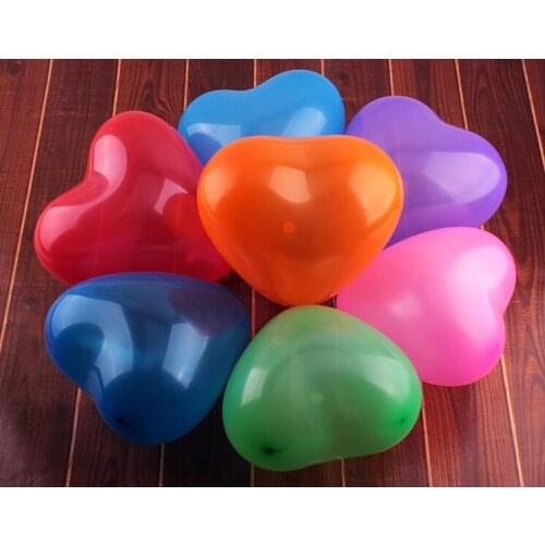 100pcs/lot 1.5g 12inch Festa Balloon Birthday Party Baloons Aniversario Decorations Air Balloons Love Heart Shape Bola
