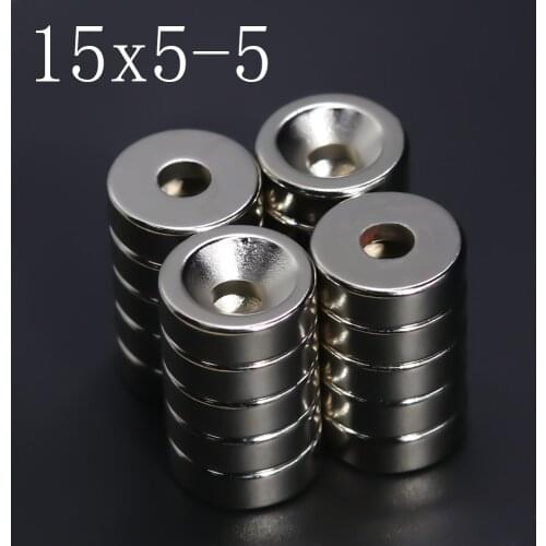 2/5/10/20/50Pcs 15x5-5 Neodymium Magnet 15mm x 5mm - 5mm N35 NdFeB Round Super Powerful Strong Permanent Magnetic imanes