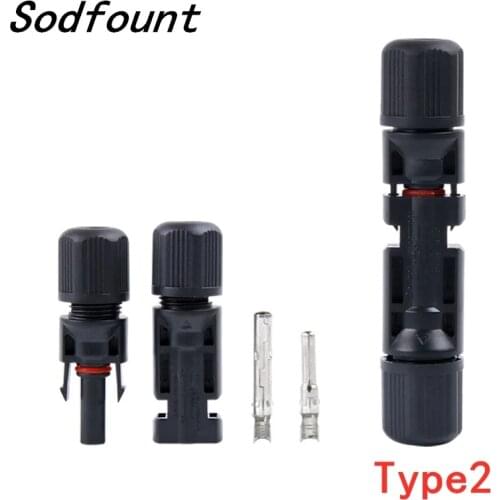 2Pair of Solar Connector Solar Solar Plug Cable Connectors (male and female) for Solar Panels and Photovoltaic Systems