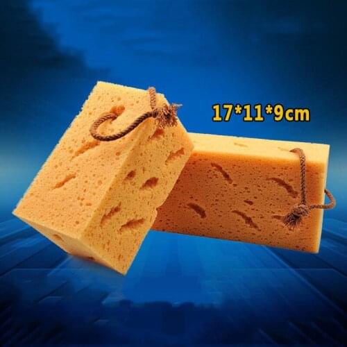 2Pcs Car Wash Car Wash Coral Sponge Malt Cotton 17cm Super Large Super Absorbent Car Cleaning Beauty Tools Cleaning Supplies