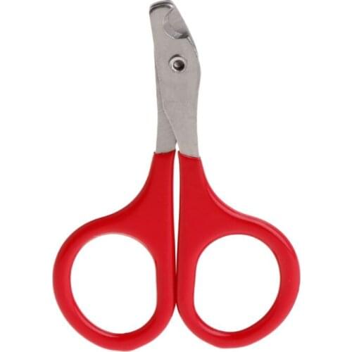 8.5cm Pet Nail Clippers red small dogs with pet nail scissors Cats use Nails Care Scissors Trimming Grooming Claw Cutter