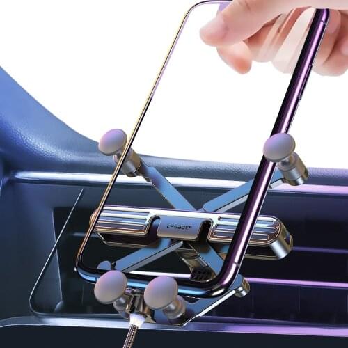 New Style Car Air outlet Mobile Phone Holder Universal for All Phones Navigation Gravity Holder Stable No Shaking