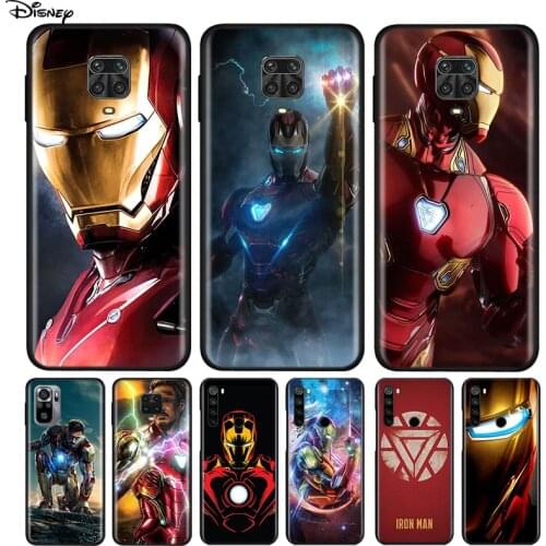 Silicone Cover Marvel Iron Man For Xiaomi Redmi Note 10 10S 9 9C 9S Pro Max 9T 8T 8 7 6 5 Pro 5A 4X 4 Phone Case